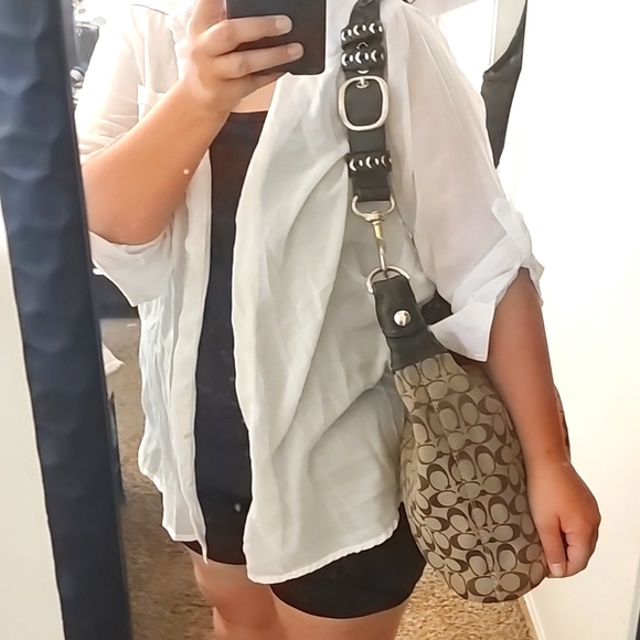 Authentic Y2k Vintage Coach Monogram Duffle Bleeker bag - Picture 12 of 14